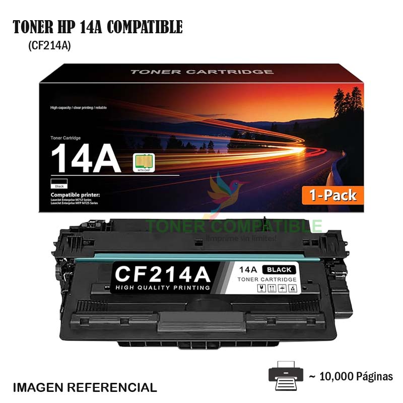 Toner Compatible 14A HP CF214A Toner Compatible 14A HP CF214A