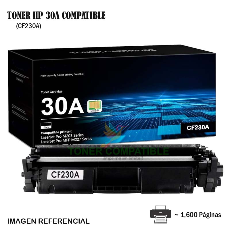 Toner Compatible 30A HP CF230A Toner Compatible 30A HP CF230A