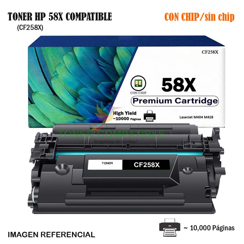 Toner Compatible 58X HP CF258X Toner Compatible 58X HP CF258X