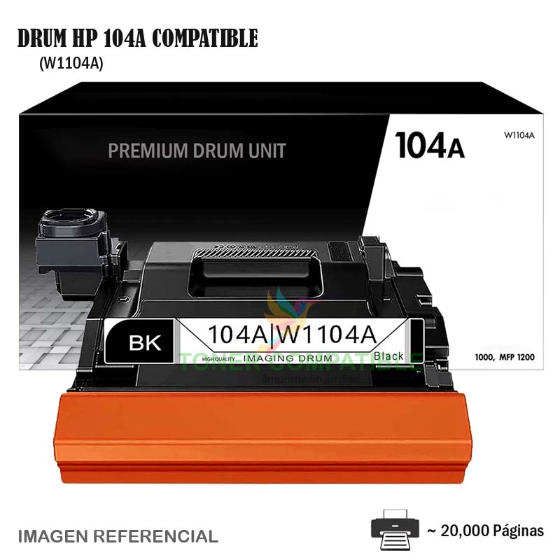 Tambor Compatible 104A HP W1104A Tambor Compatible 104A HP W1104A