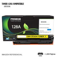 Toner Compatible 128A HP CE322A Yellow