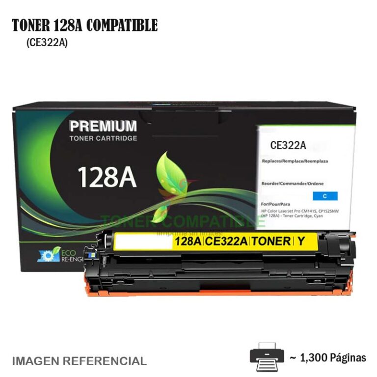 Toner Compatible 128A HP CE322A Yellow