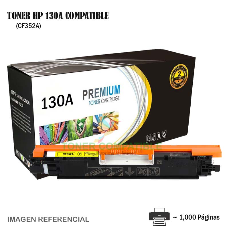 Toner Compatible 130A HP CF352A Yellow Toner Compatible 130A HP CF352A Yellow