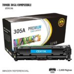 Toner Compatible 305A HP CE411A Cyan