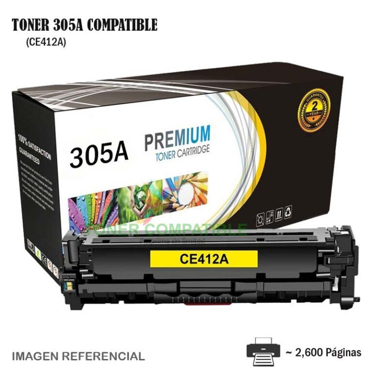 Toner Compatible 305A HP CE412A Yellow