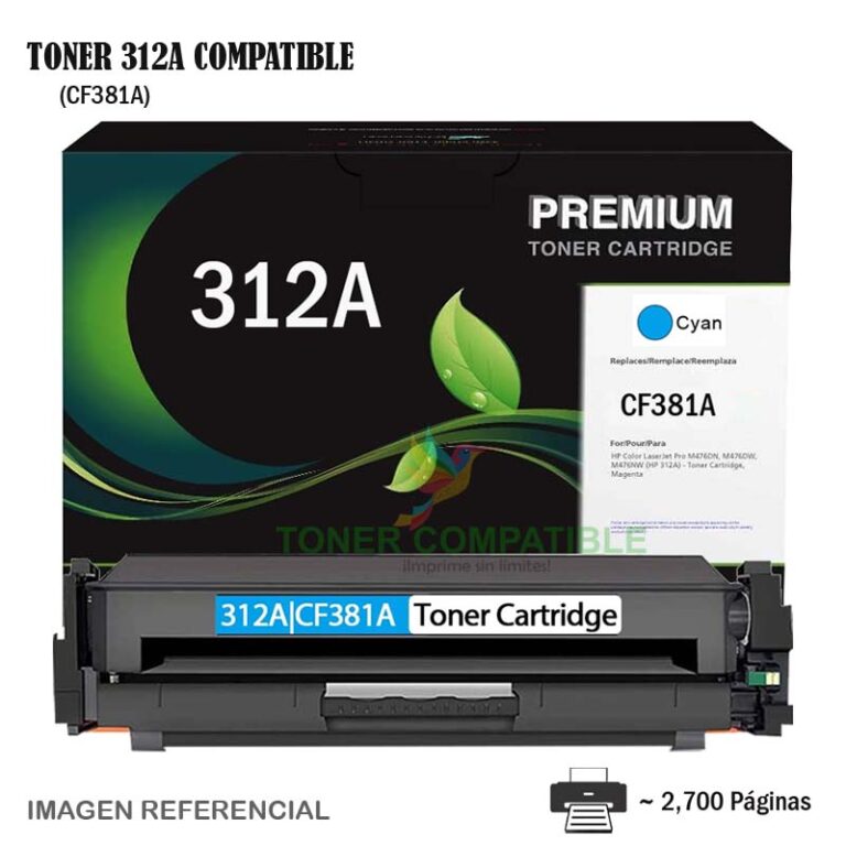 Toner Compatible 312A HP CF381A Cyan
