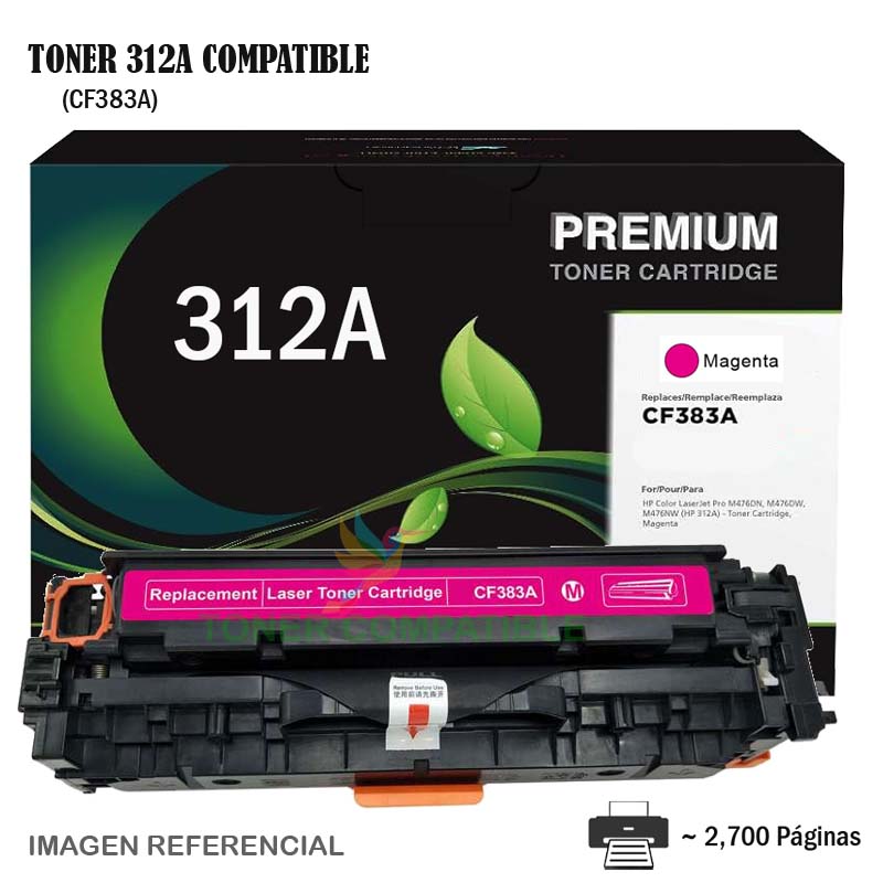 Toner Compatible 312A HP CF383A Magenta Toner Compatible 312A HP CF383A Magenta