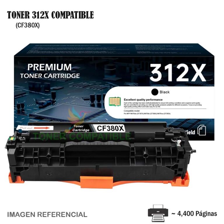 Toner Compatible 312X HP CF380X Black
