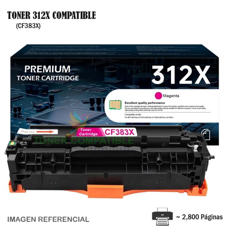 Toner Compatible 312X HP CF383X Magenta