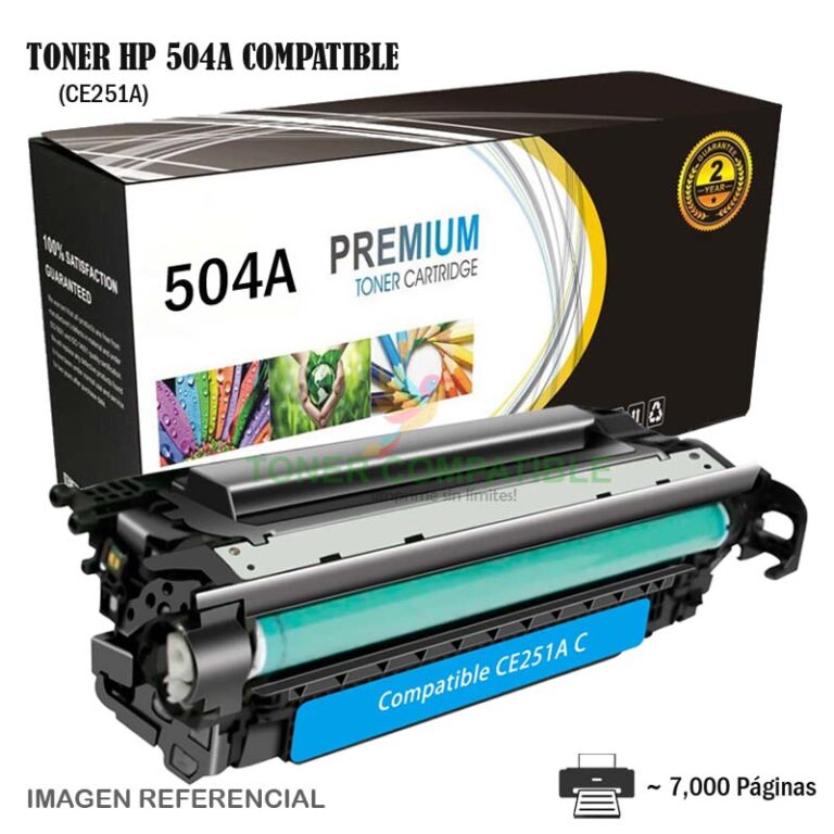 Toner Compatible 504A HP CE251A Cyan