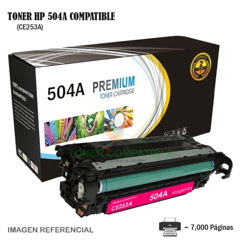Toner Compatible 504A HP CE253A Magenta