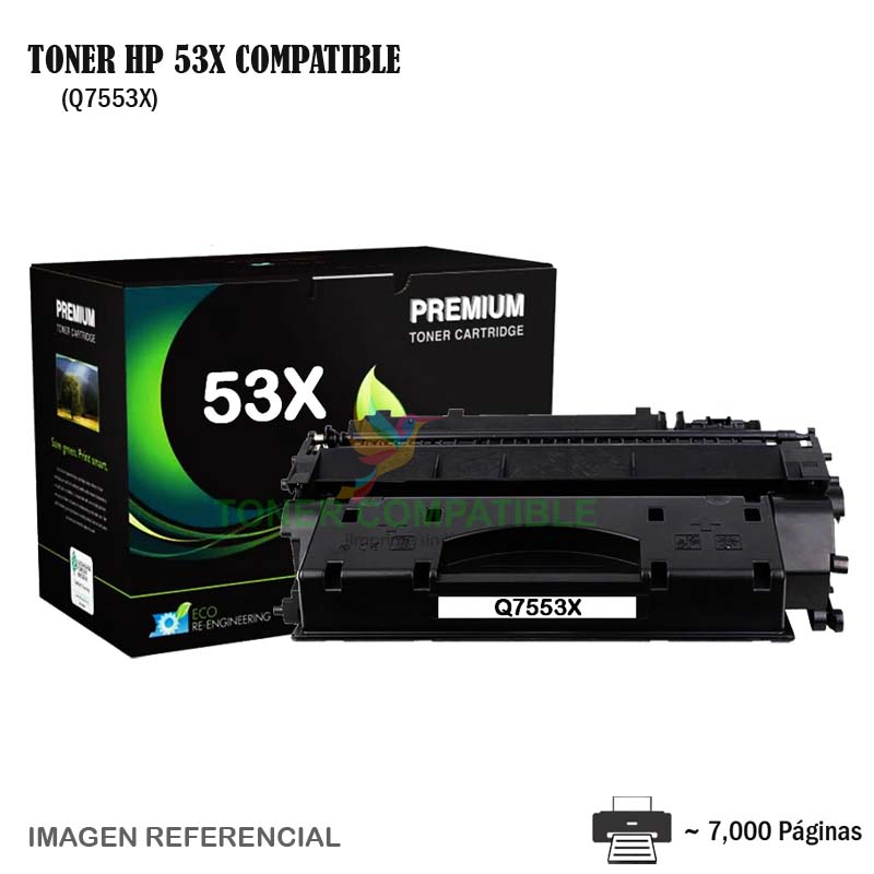 Toner Compatible 53X HP Q7553X Toner Compatible 53X HP Q7553X