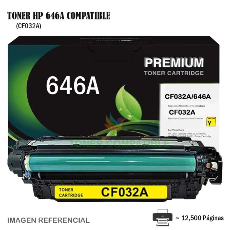 Toner Compatible 646A HP CF032A Yellow