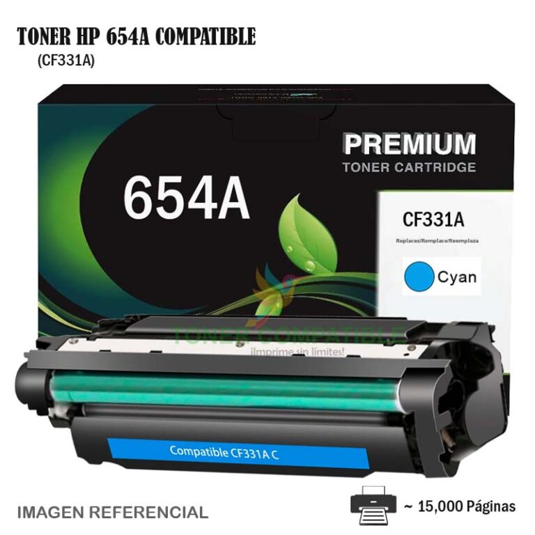 Toner Compatible 654A HP CF331A Cyan