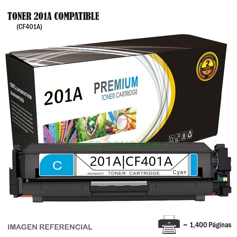 Toner Compatible 201A HP CF401A Cyan Toner Compatible 201A HP CF401A Cyan