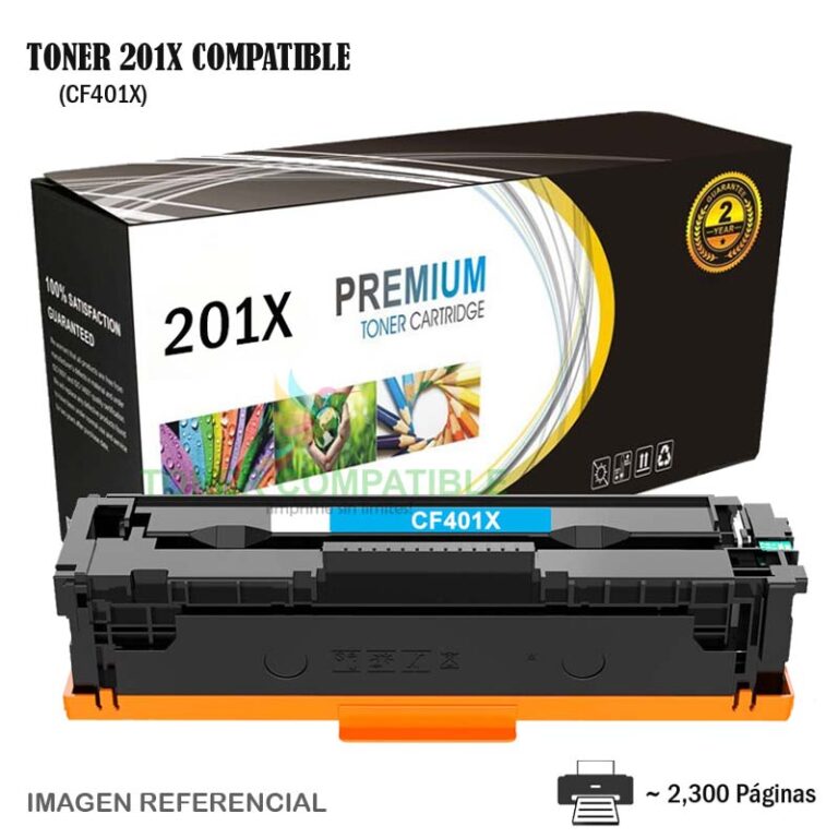 Toner Compatible 201X HP CF401X Cyan
