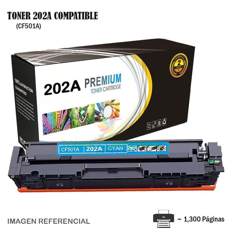 Toner Compatible 202A HP CF501A Cyan Toner Compatible 202A HP CF501A Cyan