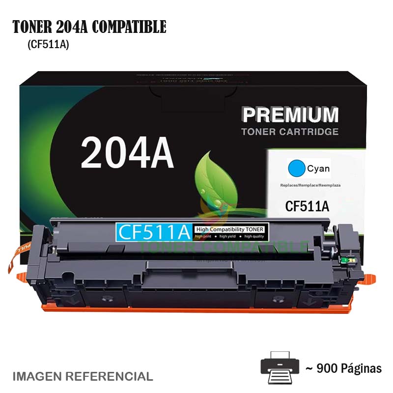 Toner Compatible 204A HP CF511A Cyan Toner Compatible 204A HP CF511A Cyan