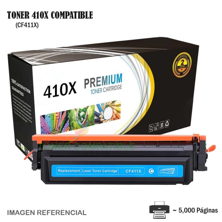 Toner Compatible 410X HP CF411X Cyan