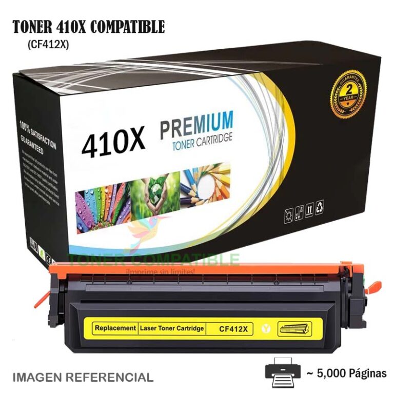 Toner Compatible 410X HP CF412X Yellow