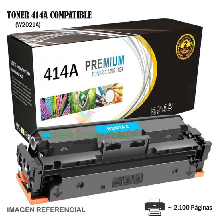 Toner Compatible 414A HP W2021A Cyan