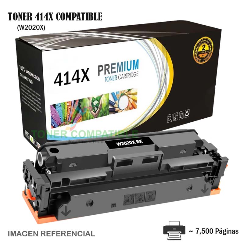 Toner Compatible 414X HP W2020X Black Toner Compatible 414X HP W2020X Black