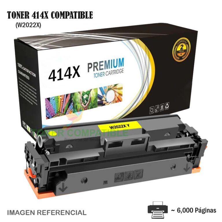 Toner Compatible 414X HP W2022X Yellow