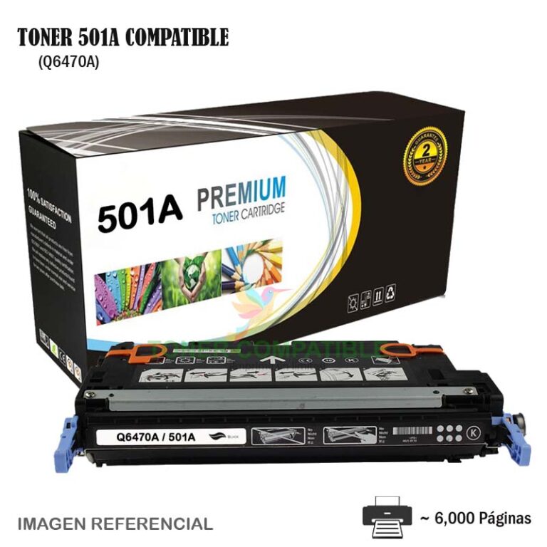 Toner Compatible 501A HP Q6470A Black