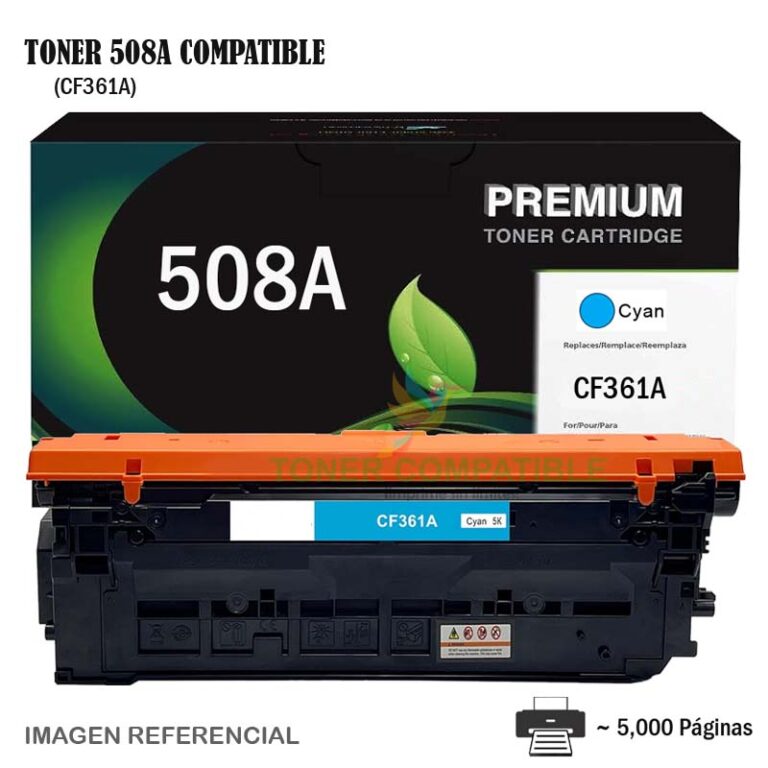 Toner Compatible 508A HP CF361A Cyan