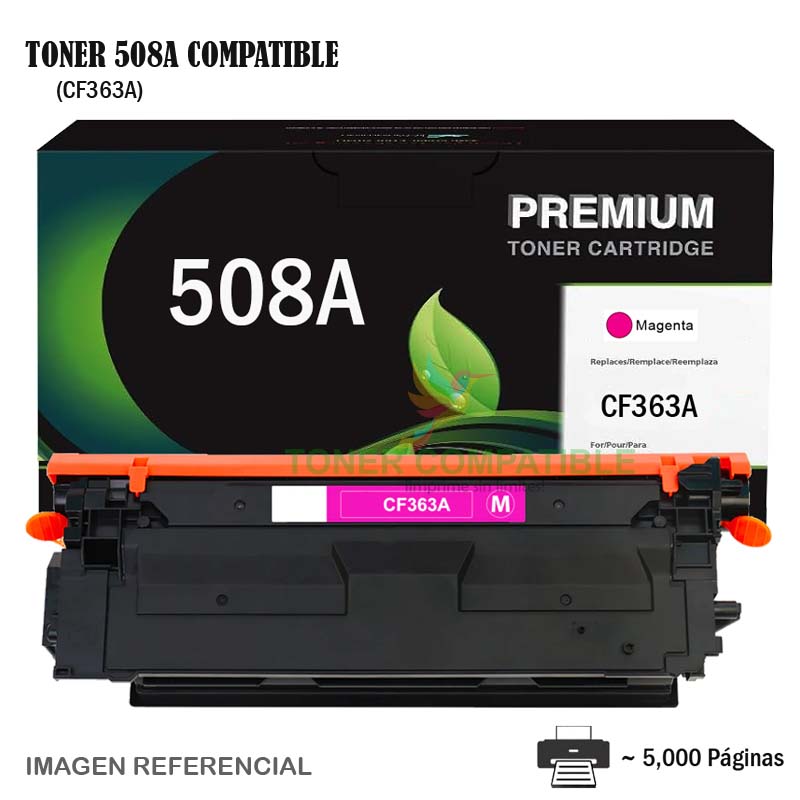 Toner Compatible 508A HP CF363A Magenta Toner Compatible 508A HP CF363A Magenta