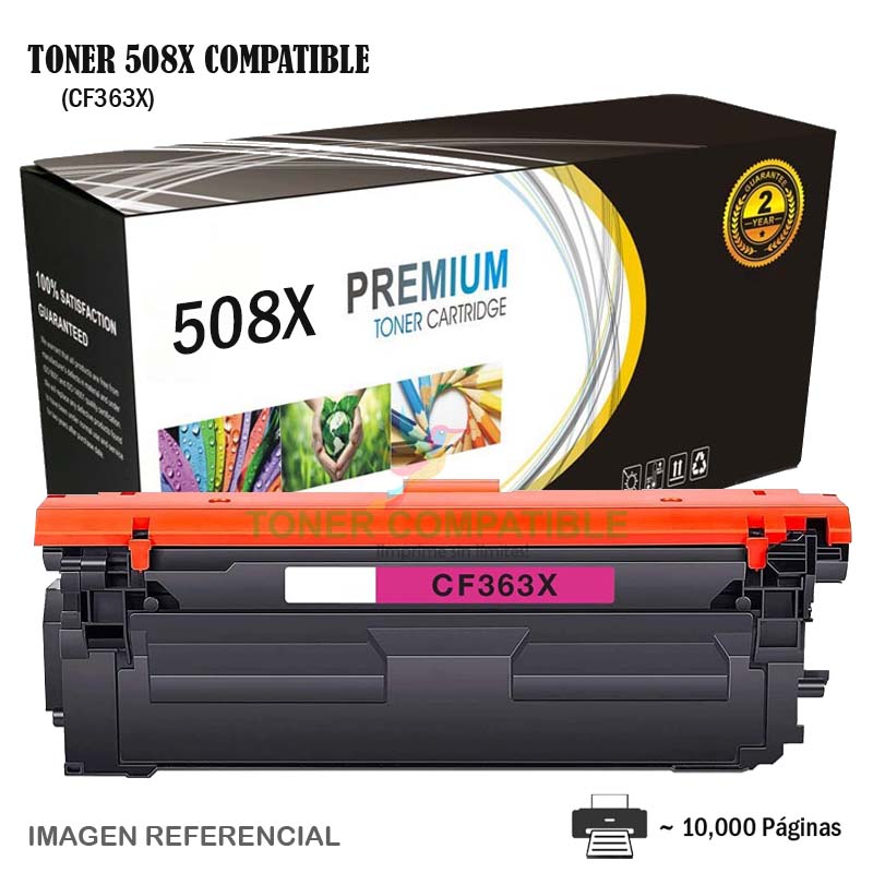Toner Compatible 508X HP CF363X Magenta Toner Compatible 508X HP CF363X Magenta