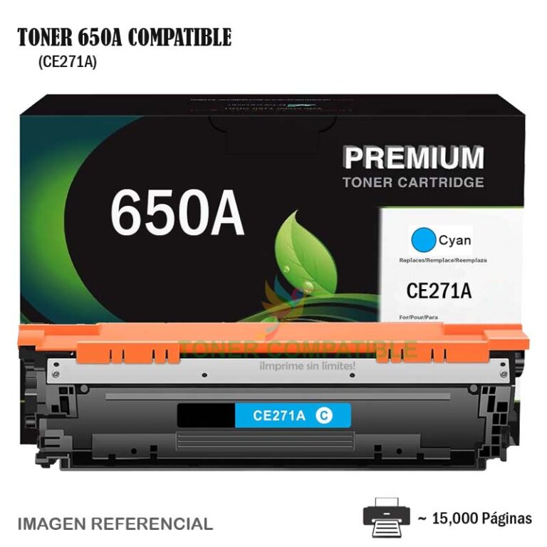 Toner Compatible 650A HP CE271A Cyan
