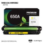 Toner Compatible 650A HP CE272A Yellow