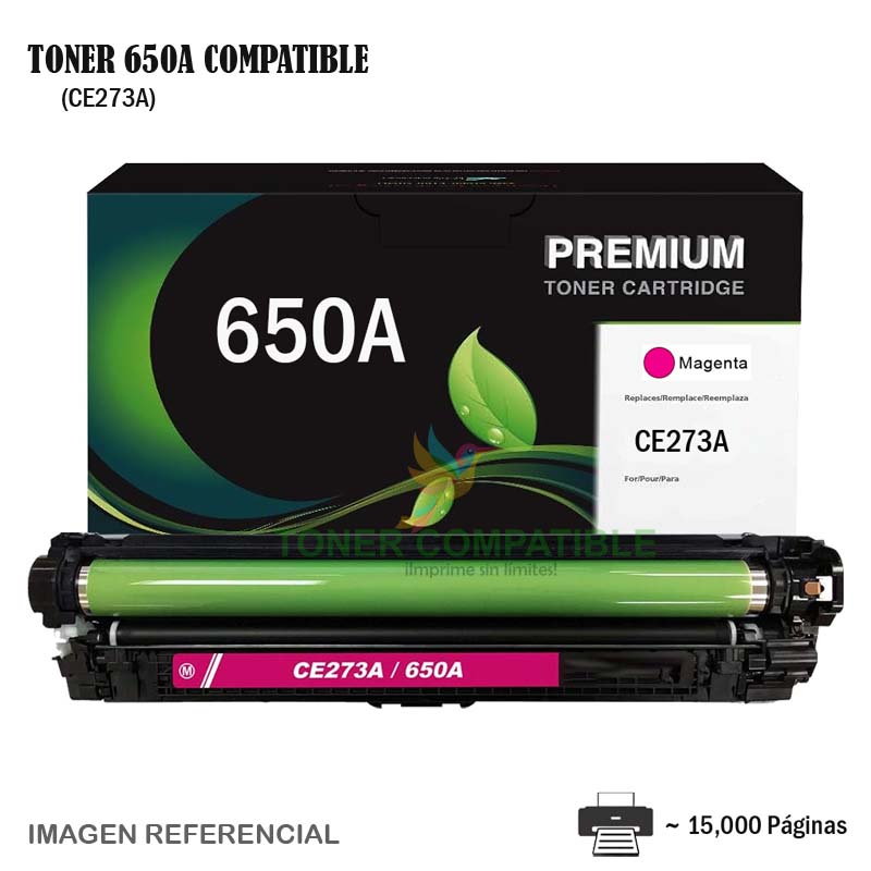 Toner Compatible 650A HP CE273A Magenta Toner Compatible 650A HP CE273A Magenta