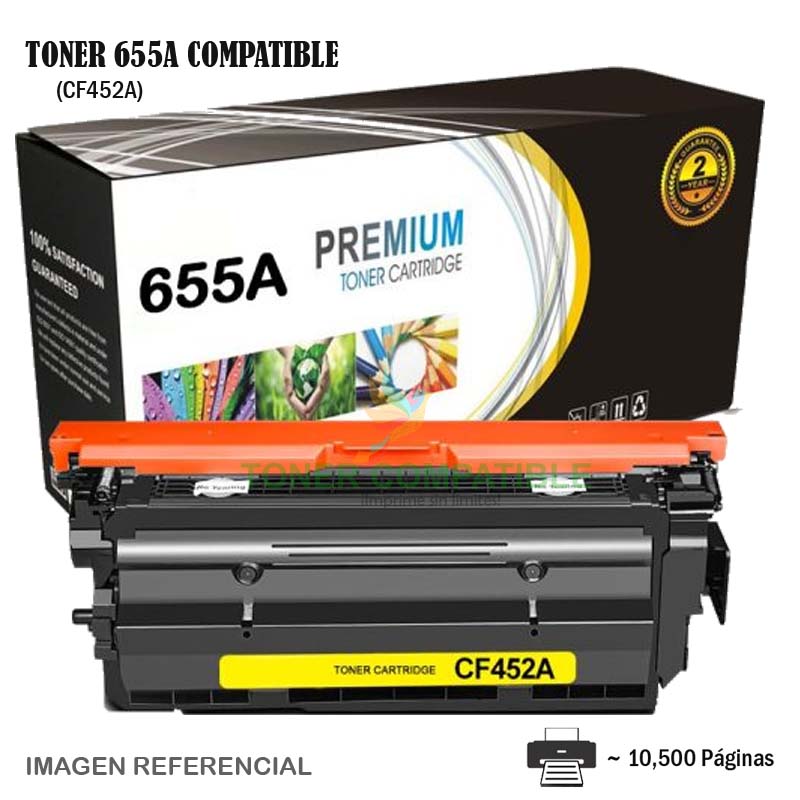 Toner Compatible 655A HP CF452A Yellow Toner Compatible 655A HP CF452A Yellow