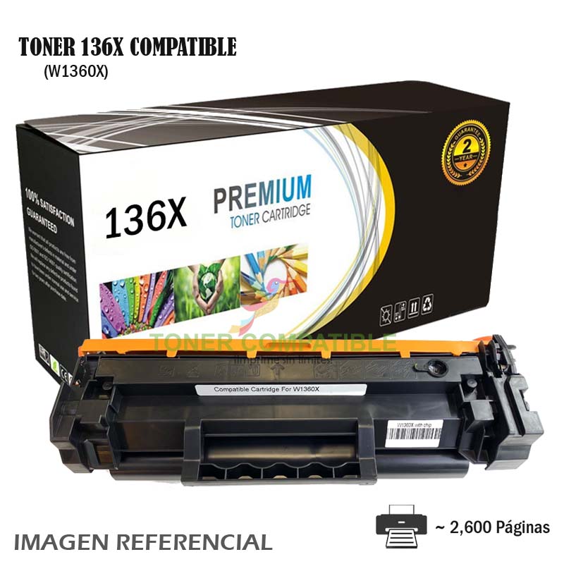 Toner Compatible 136X HP W1360X Toner Compatible 136X HP W1360X