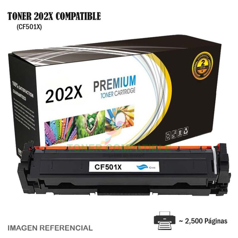 Toner Compatible 202X HP CF501X Cyan