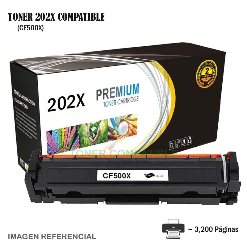 Toner Compatible 202X HP CF500X Black Toner Compatible 202X HP CF500X Black