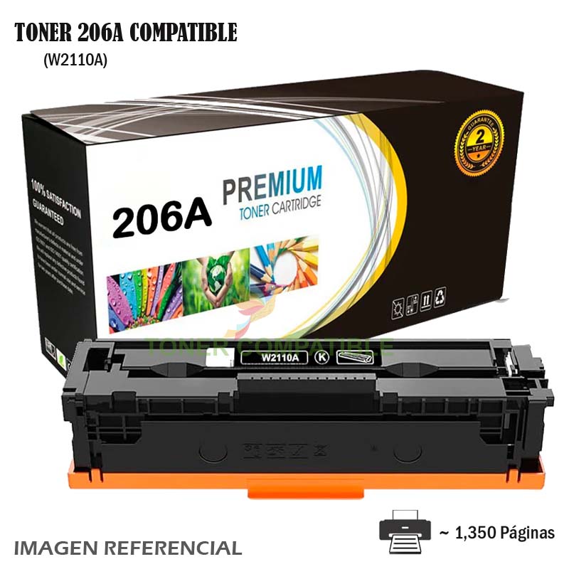 Toner Compatible 206A HP W2110A Black Toner Compatible 206A HP W2110A Black