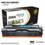 Toner Compatible 206A HP W2111A Cyan