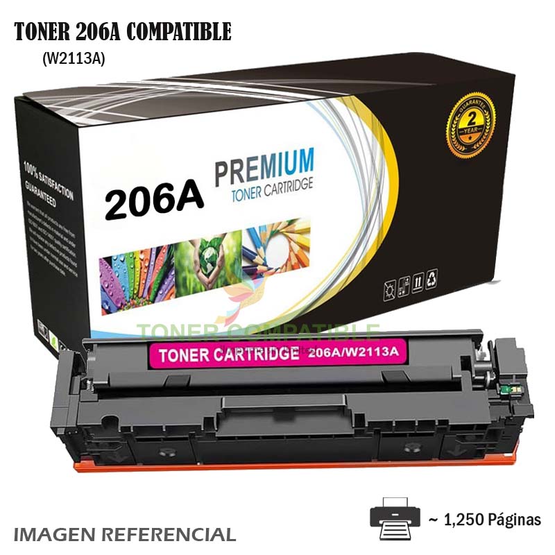 Toner Compatible 206A HP W2113A Magenta Toner Compatible 206A HP W2113A Magenta