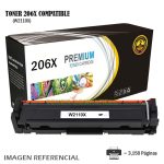 Toner Compatible 206X HP W2110X Black