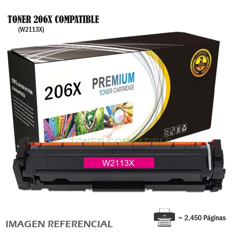 Toner Compatible 206X HP W2113X Magenta