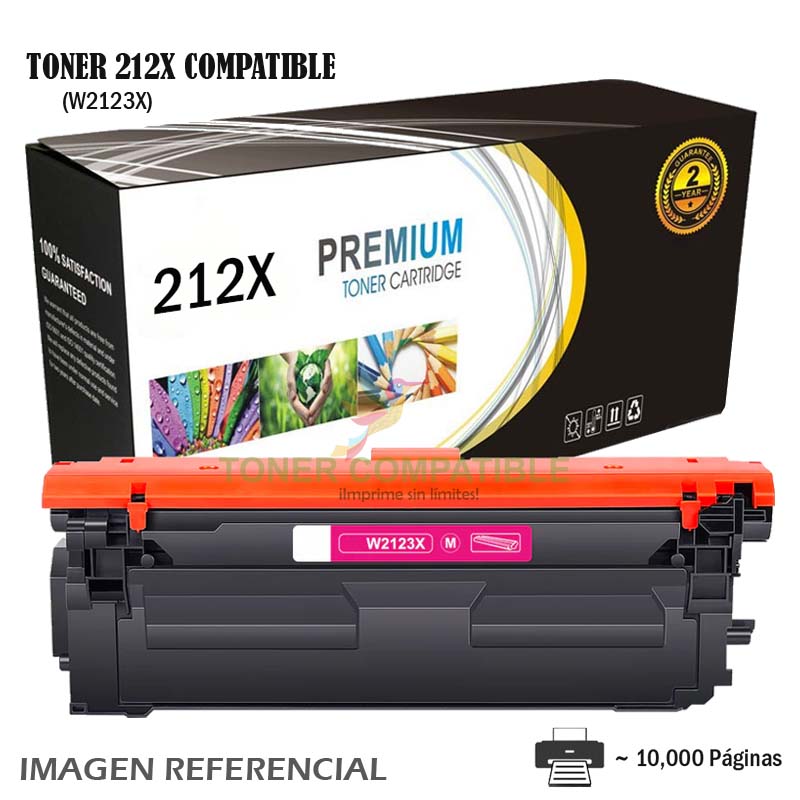 Toner Compatible 212X HP W2123X Magenta Toner Compatible 212X HP W2123X Magenta