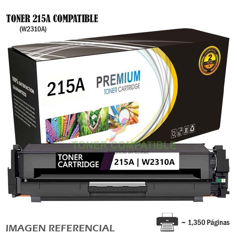 Toner Compatible 215A HP W2310A Black Toner HP LaserJet M183fw 215A Genérico (W2310A) Sin Chip