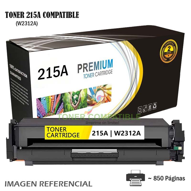 Toner Compatible 215A HP W2312A Yellow Toner HP LaserJet M182n 215A Genérico (W2312A) Sin Chip