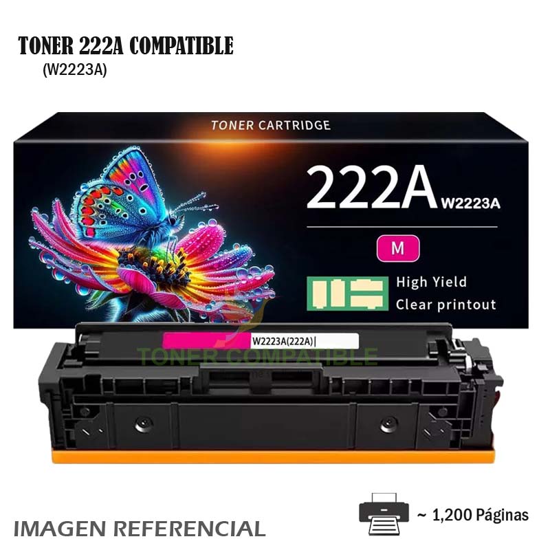 Toner Compatible 222A HP W2223A Magenta Toner Compatible 222A HP W2223A Magenta