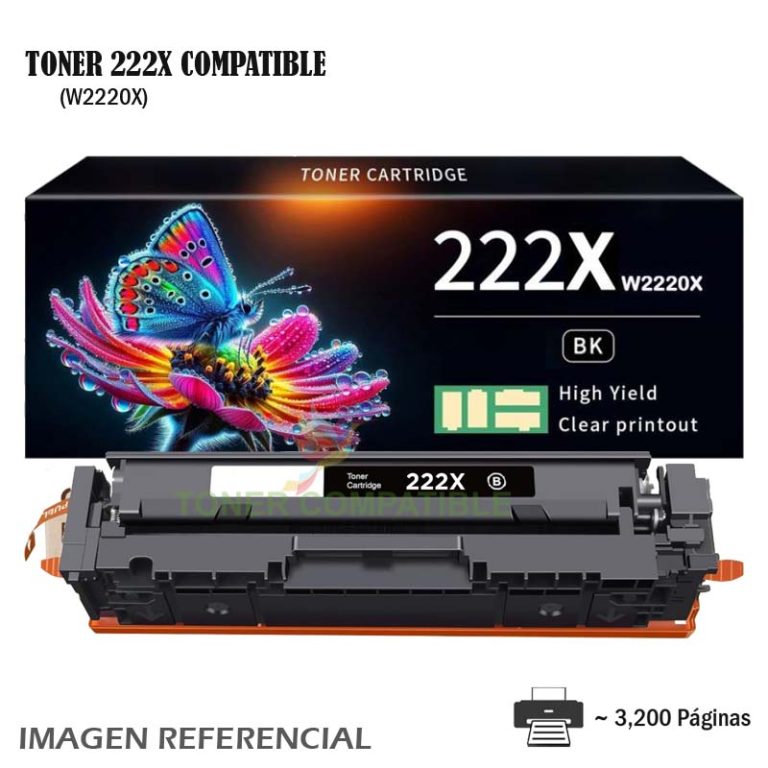 Toner HP LaserJet 3388fdn 222X Genérico (W2220X) Sin Chip