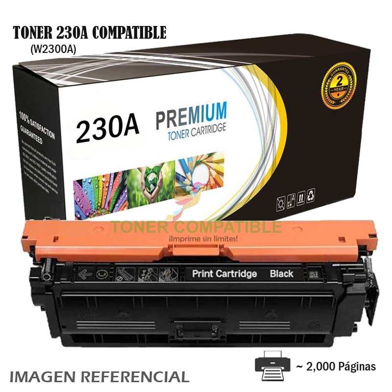 Toner Compatible 230A HP W2300A Black Toner Compatible 230A HP W2300A Black