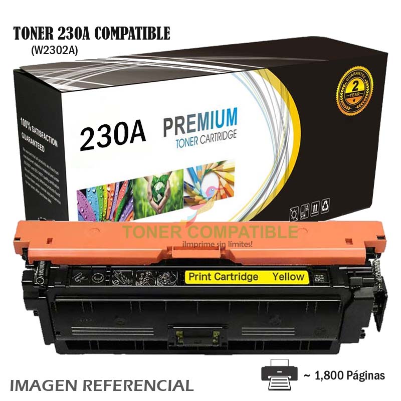 Toner Compatible 230A HP W2302A Yellow Toner Compatible 230A HP W2302A Yellow